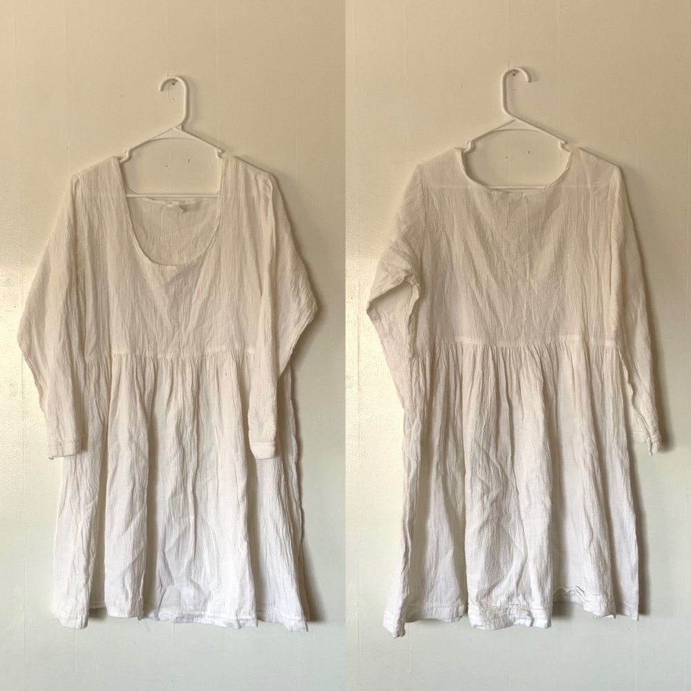 𝅺DHARMA Trading Co. White Cotton Sun Dress